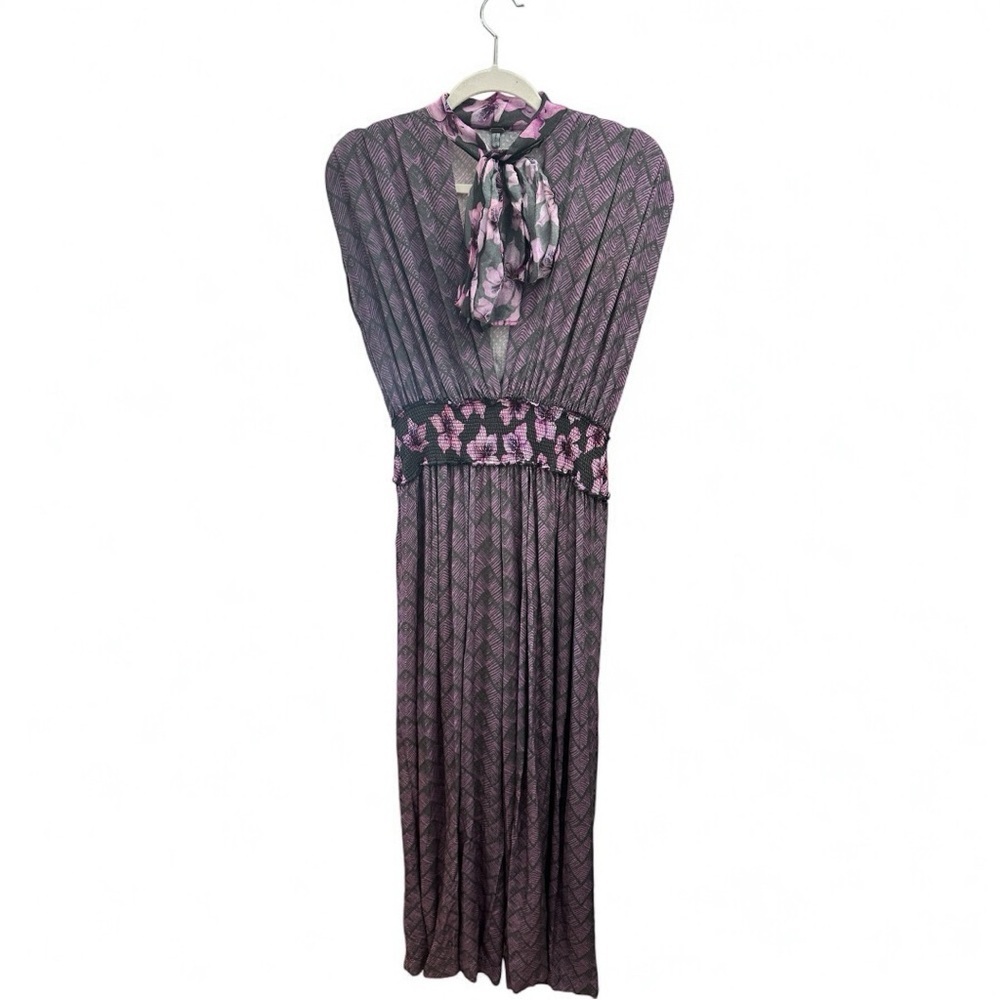 Anthropologie Bl^nk London Pink Purple Jumpsuit S to L